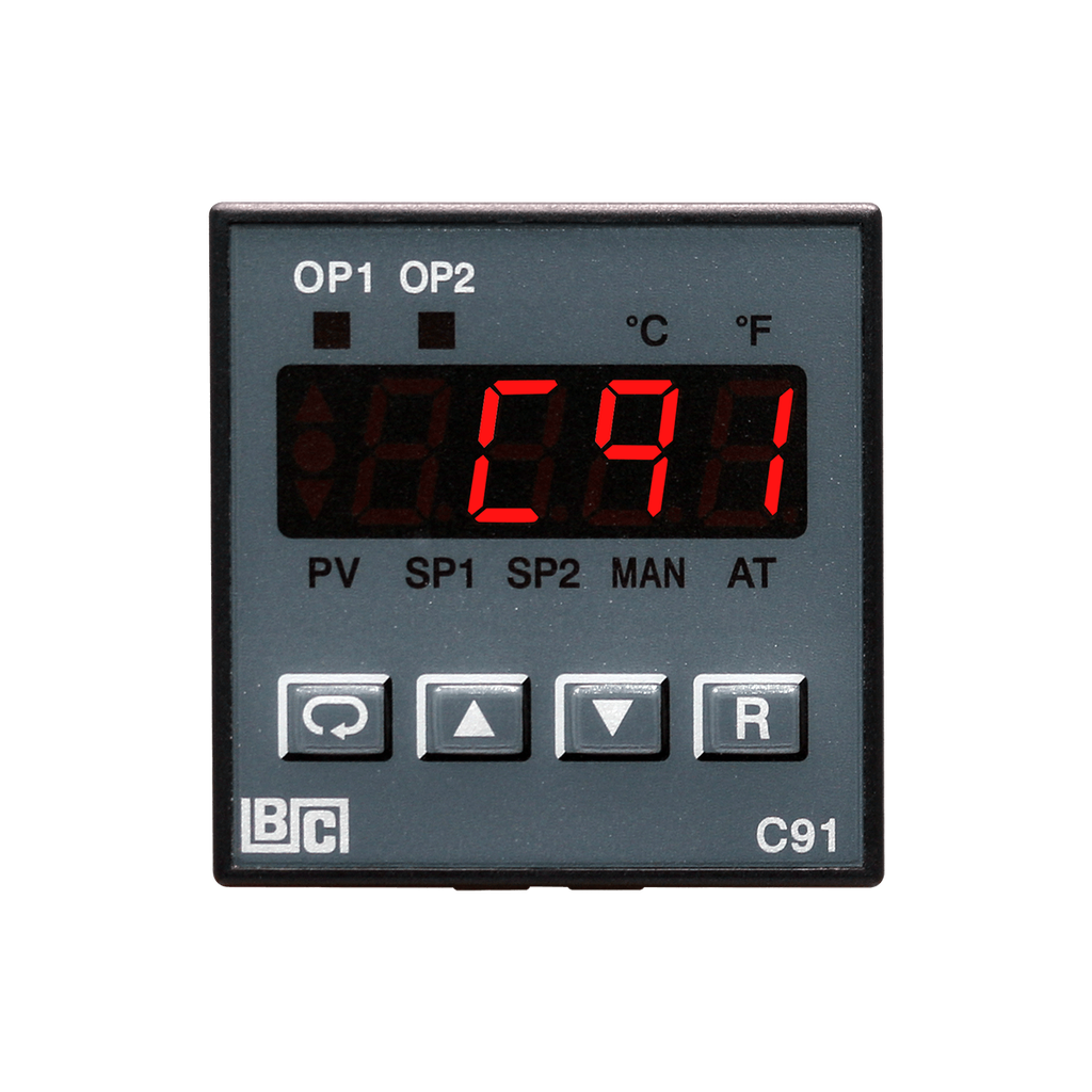 C91 Temperature Controller | 1/16 DIN, PID, RS-485 Ready | BrainChild